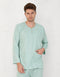 BAJU MELAYU PESAK MEGAT R/FIT (MINT GREEN)